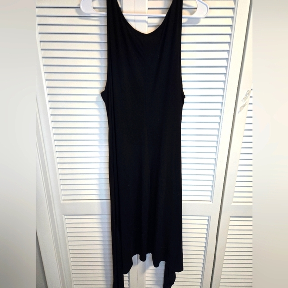 Lane Bryant Black Asymmetrical Hi-Lo Tank Top CONTEMPORARY. GRUNGE. - Picture 1 of 7